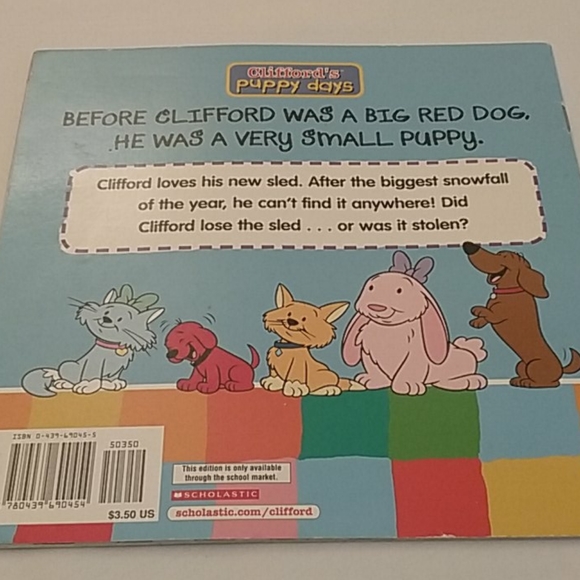 Clifford's Puppy Days The Little Red Sled book - Picture 2 of 6